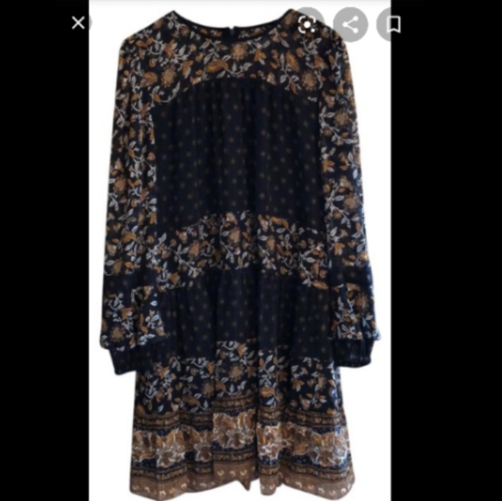 Michael Kors Bohemian print chiffon dress